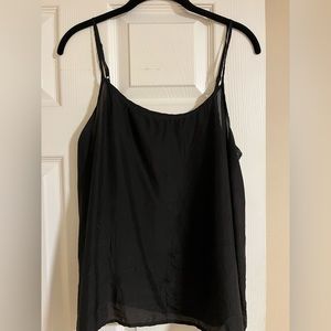 Eileen fisher 100% silk black camisole
